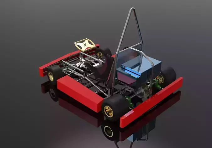 Electric Go Kart 3D model