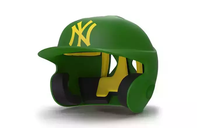 Batting Helmet NY 3D model