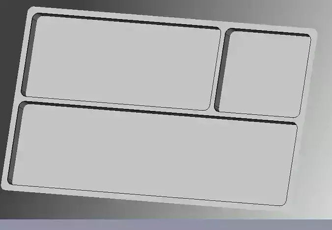 Pen-Box tray with four compartments