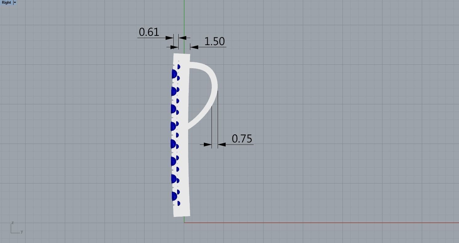 Rectangular pendant 3D print model_7