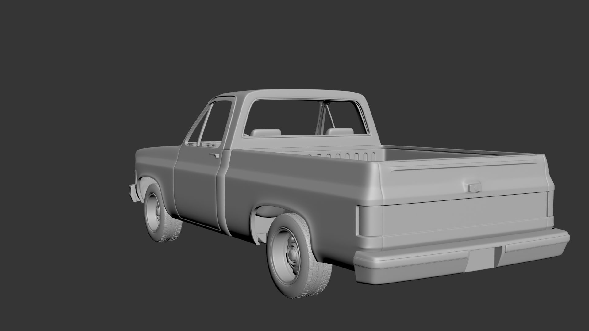 Chevrolet C10 1974 3D print model_8