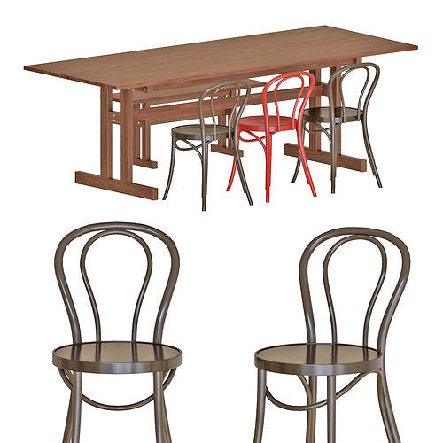  KLIMPFJALL Table and Chairs 3D model