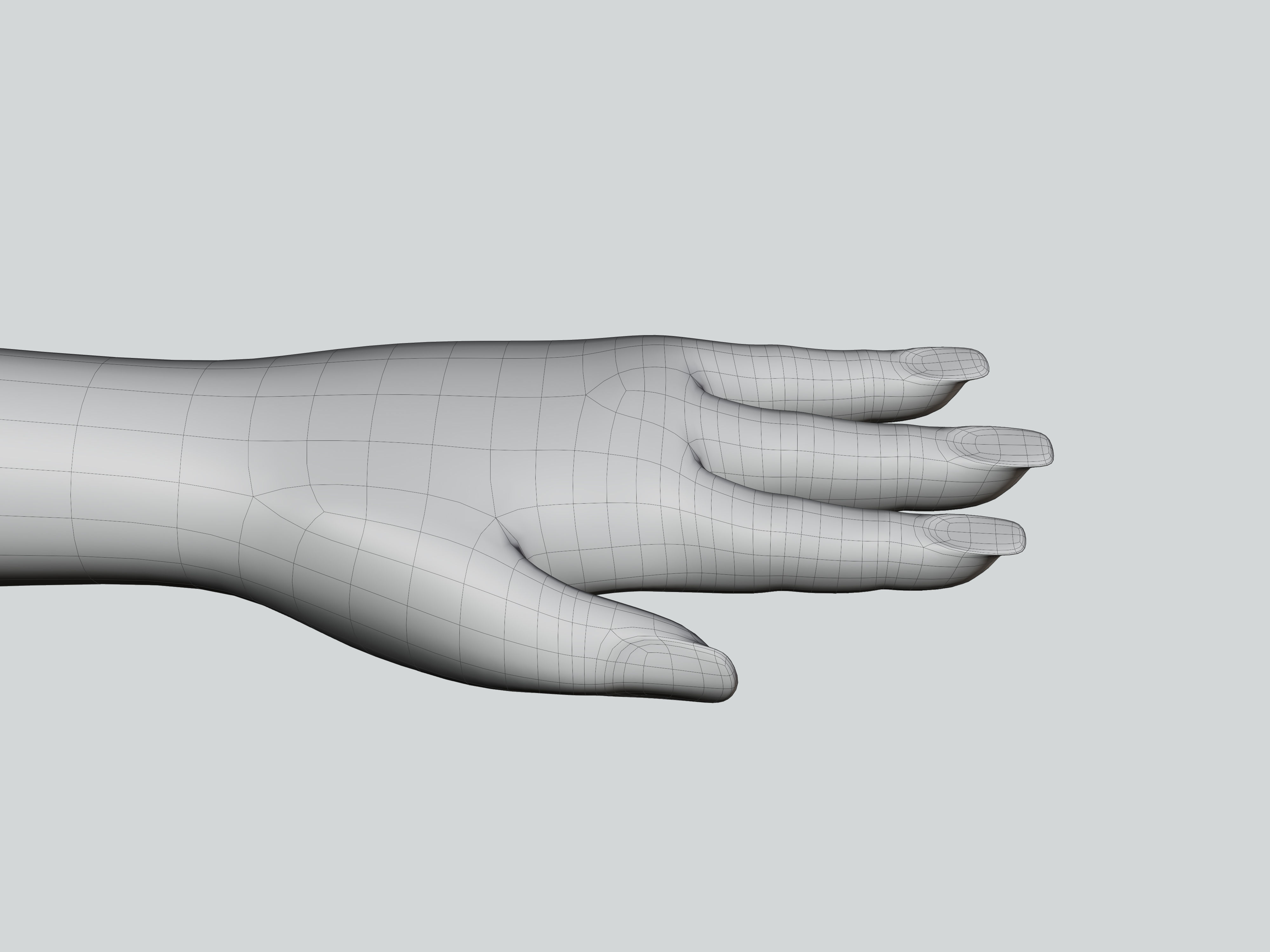 The big head kid Low-poly character 3D model_1