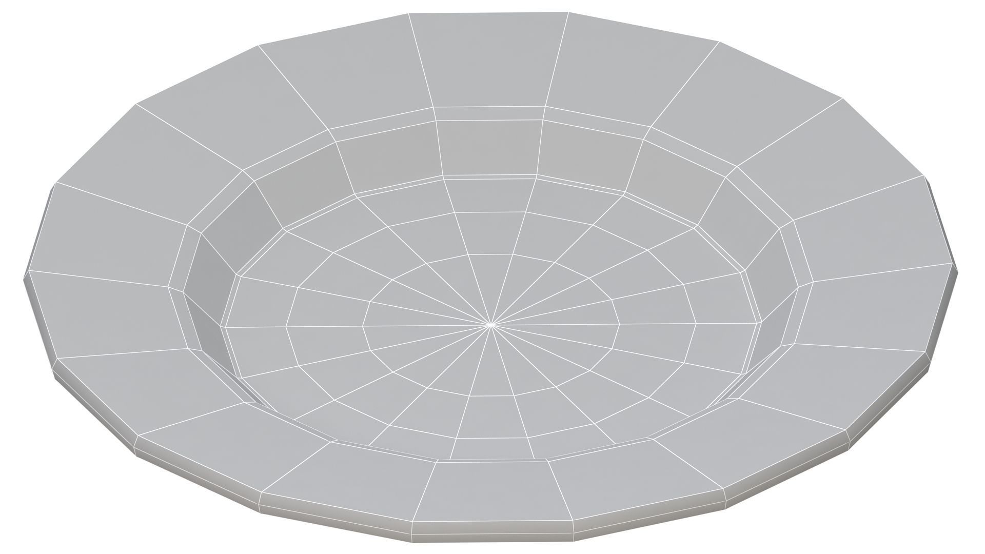 Empty Plate 3D model_10