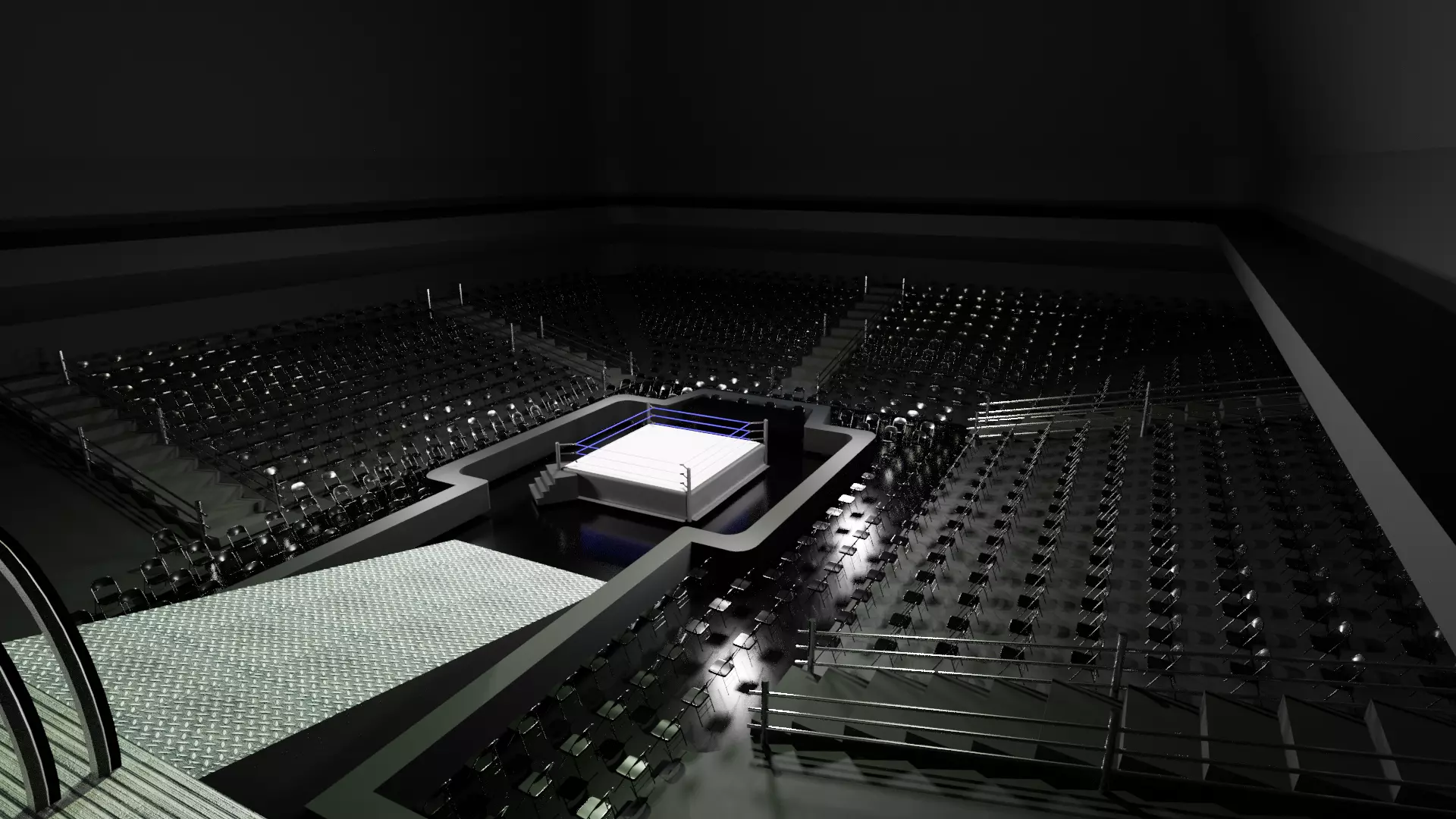 Wrestling Stadium v1 3D model