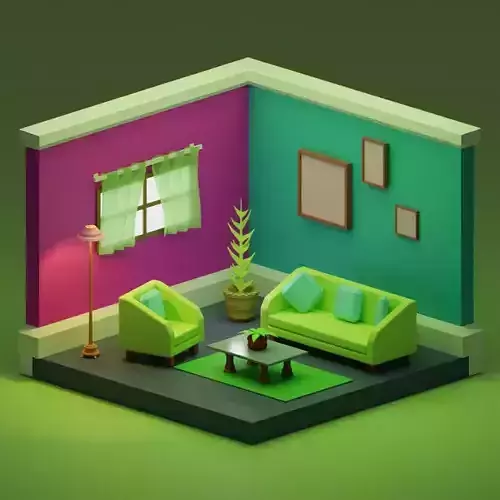 Room Model Isometric