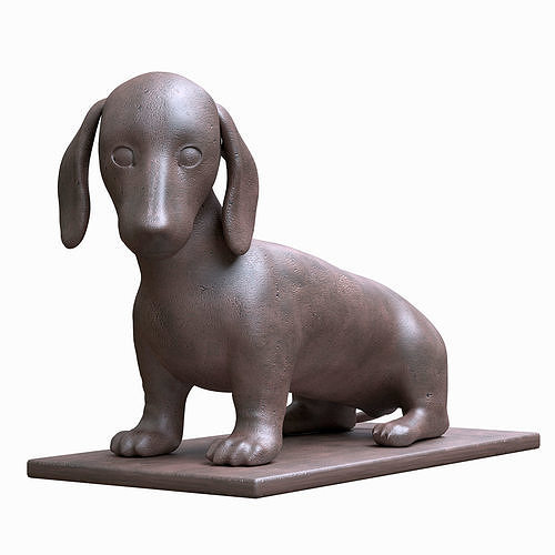 Dachshund puppy 3D model
