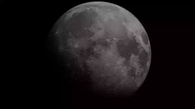 The Moon - made in Blender 