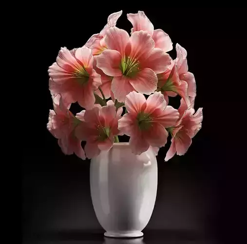 FLOWER1 flowers in vase 3D model