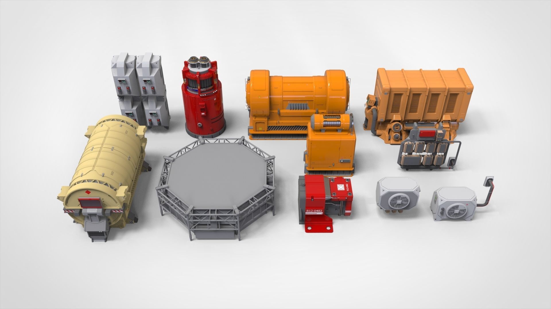 sci fi props 3 3D model_2