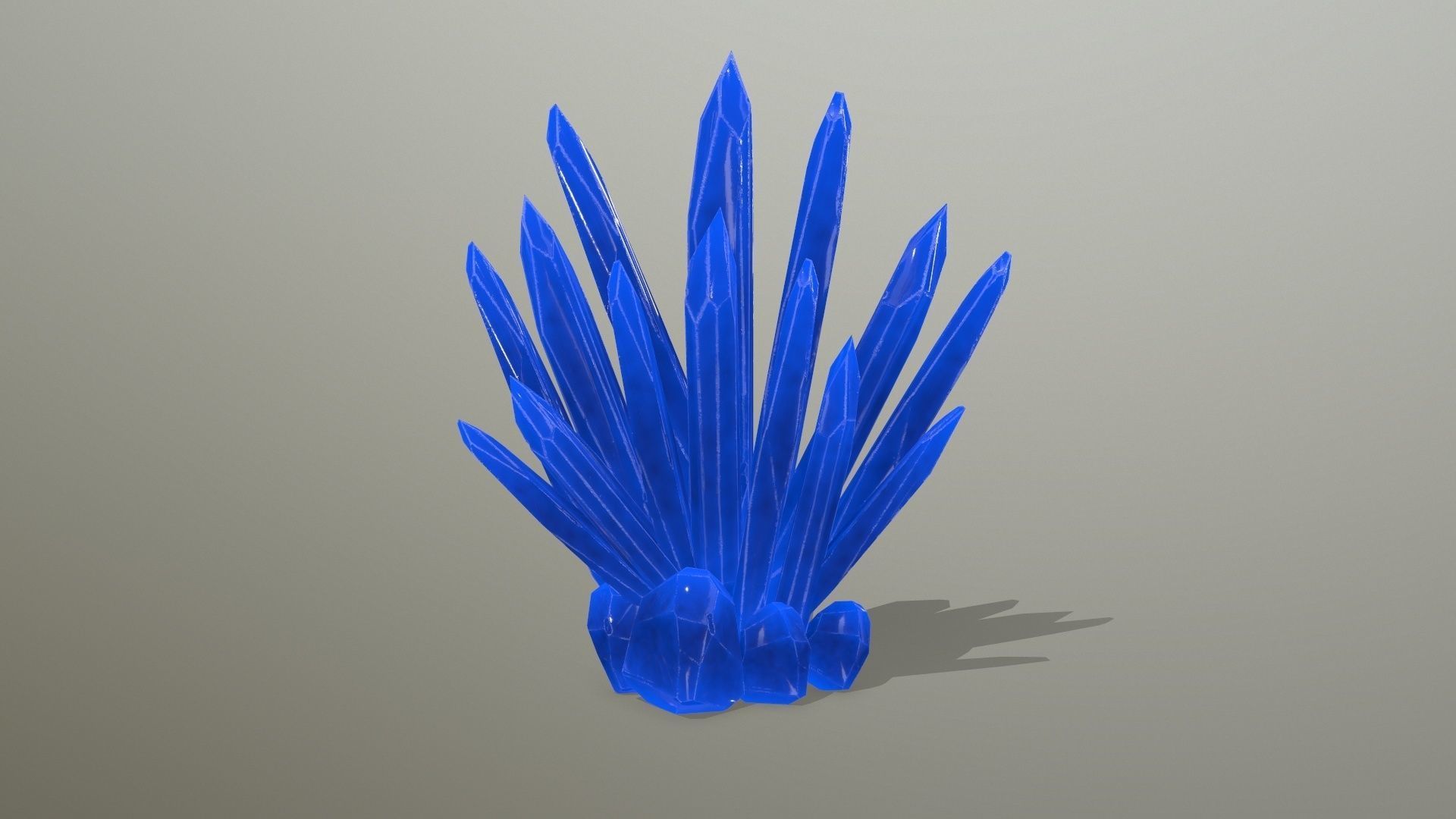 Crystal Set pencil Low-poly 3D model_19