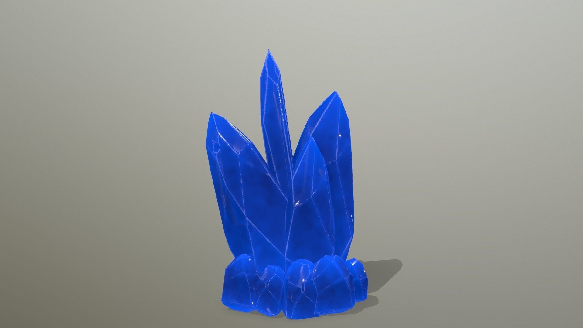 Crystal Set pencil Low-poly 3D model_18