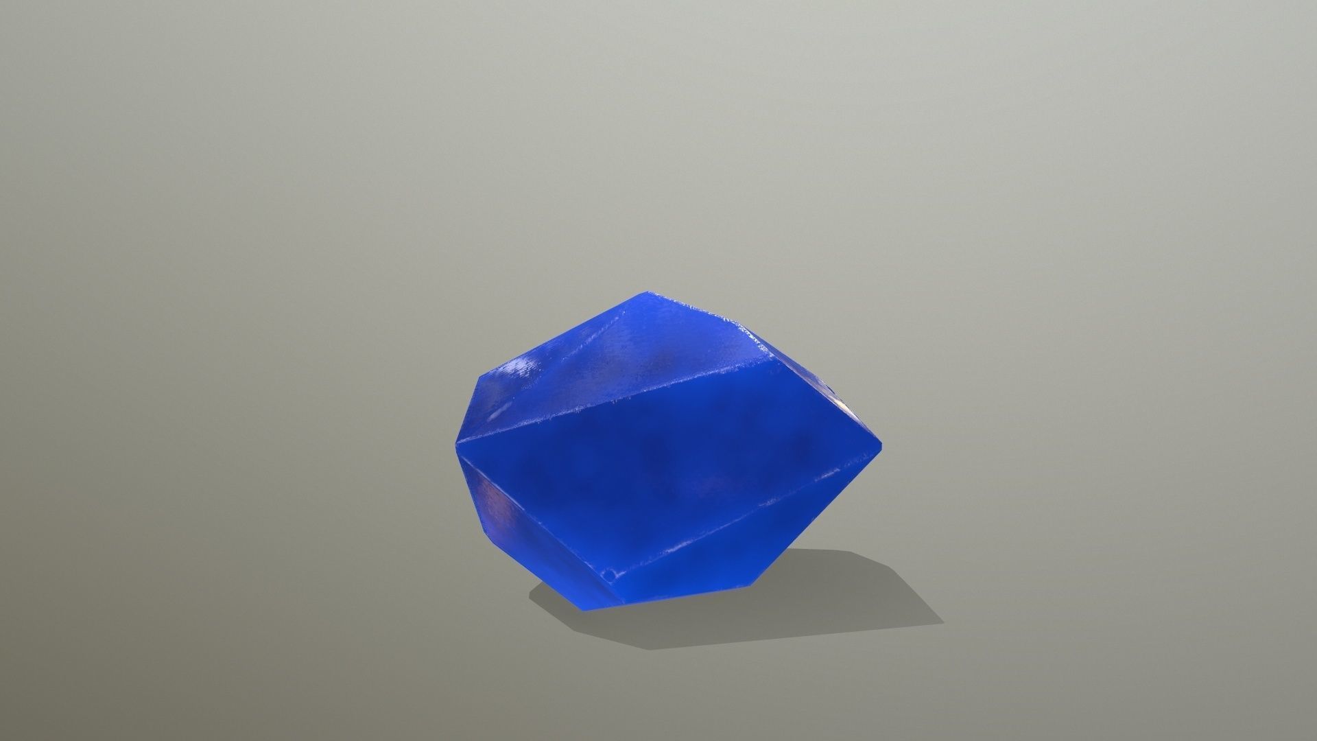 Crystal Set pencil Low-poly 3D model_2