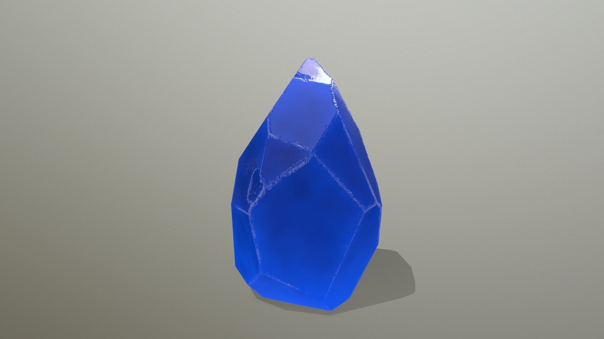 Crystal Set pencil Low-poly 3D model_16
