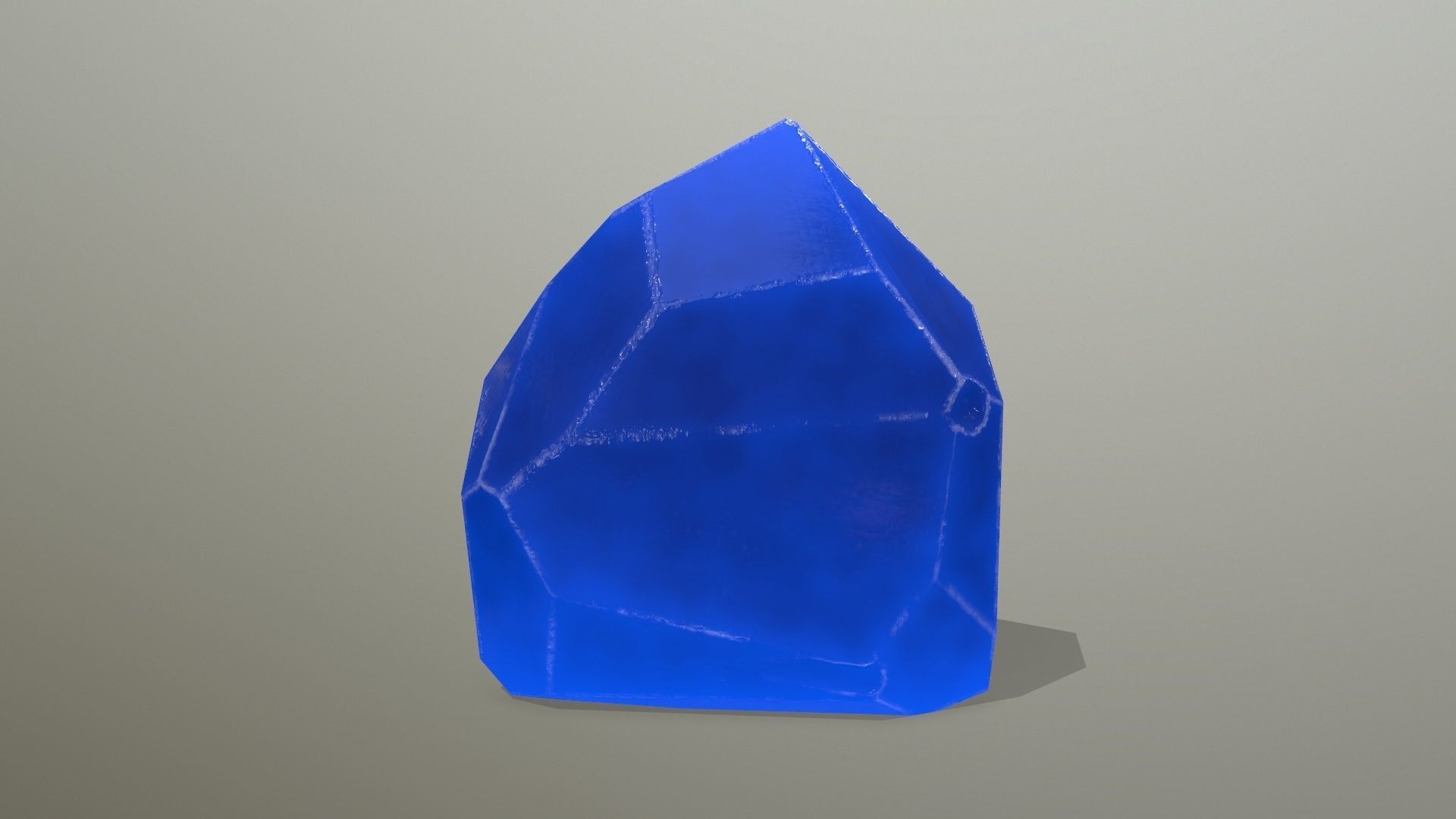 Crystal Set pencil Low-poly 3D model_17