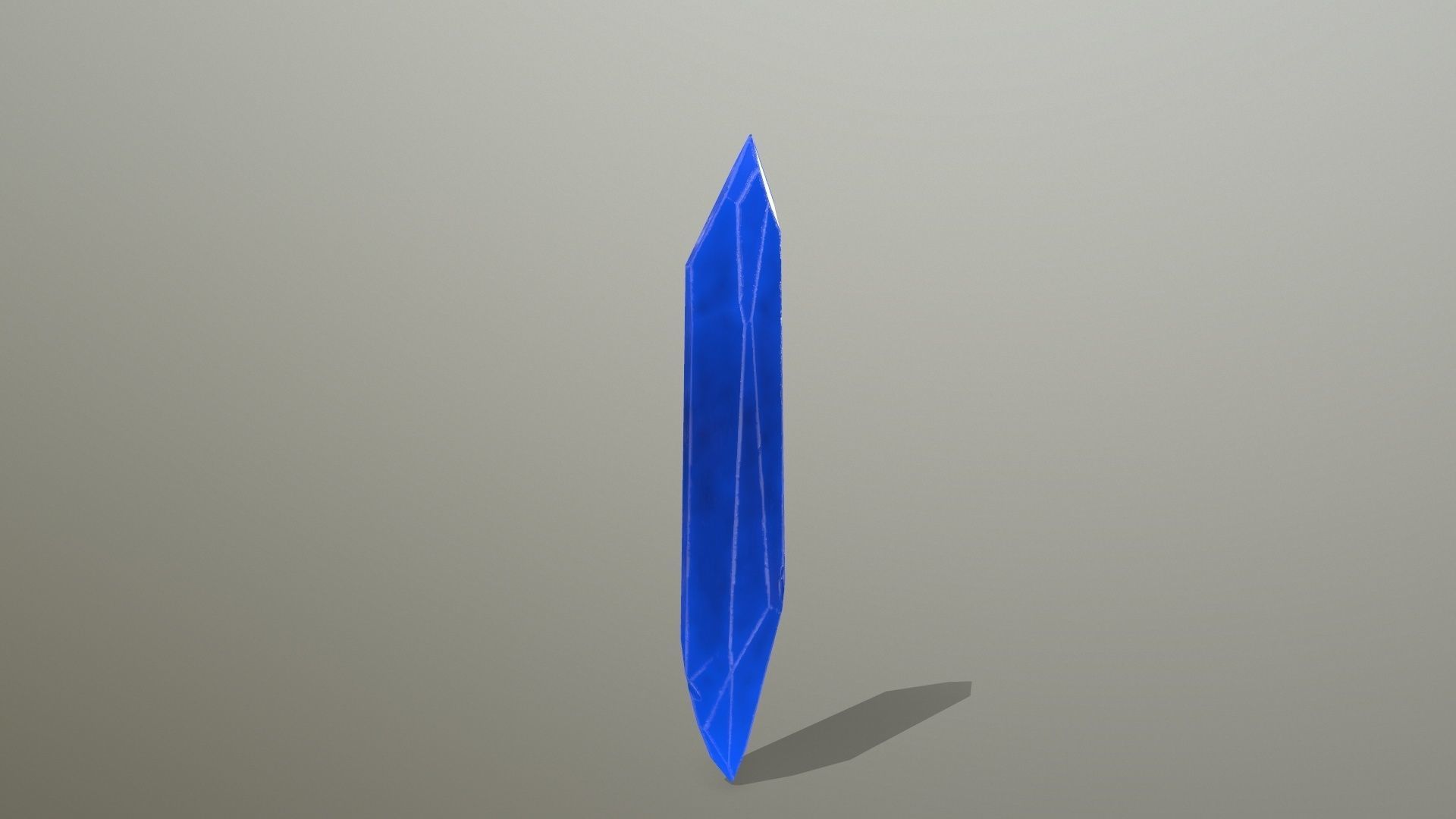 Crystal Set pencil Low-poly 3D model_6