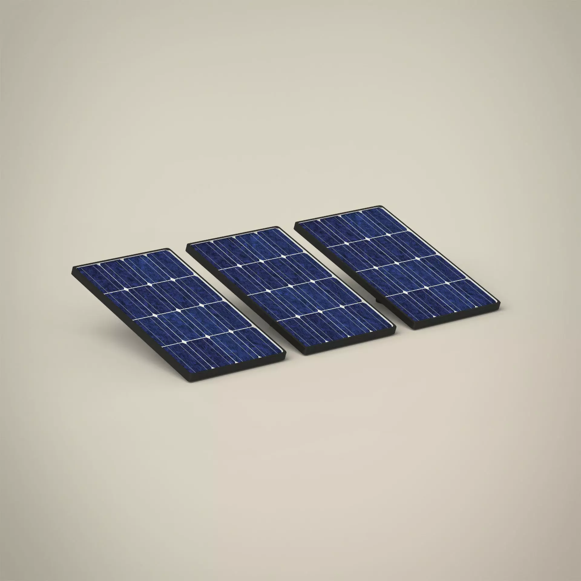 Solar panel 3D model