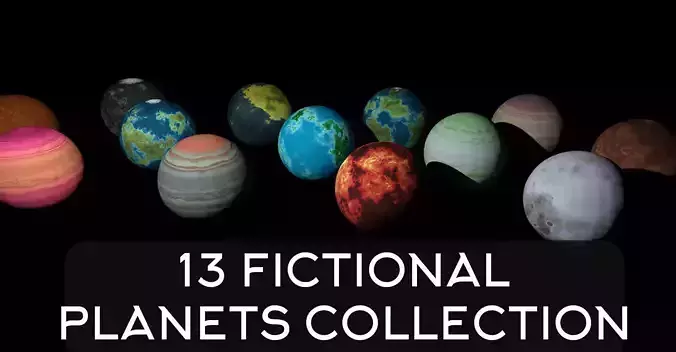 13 Fictional Planets Collection