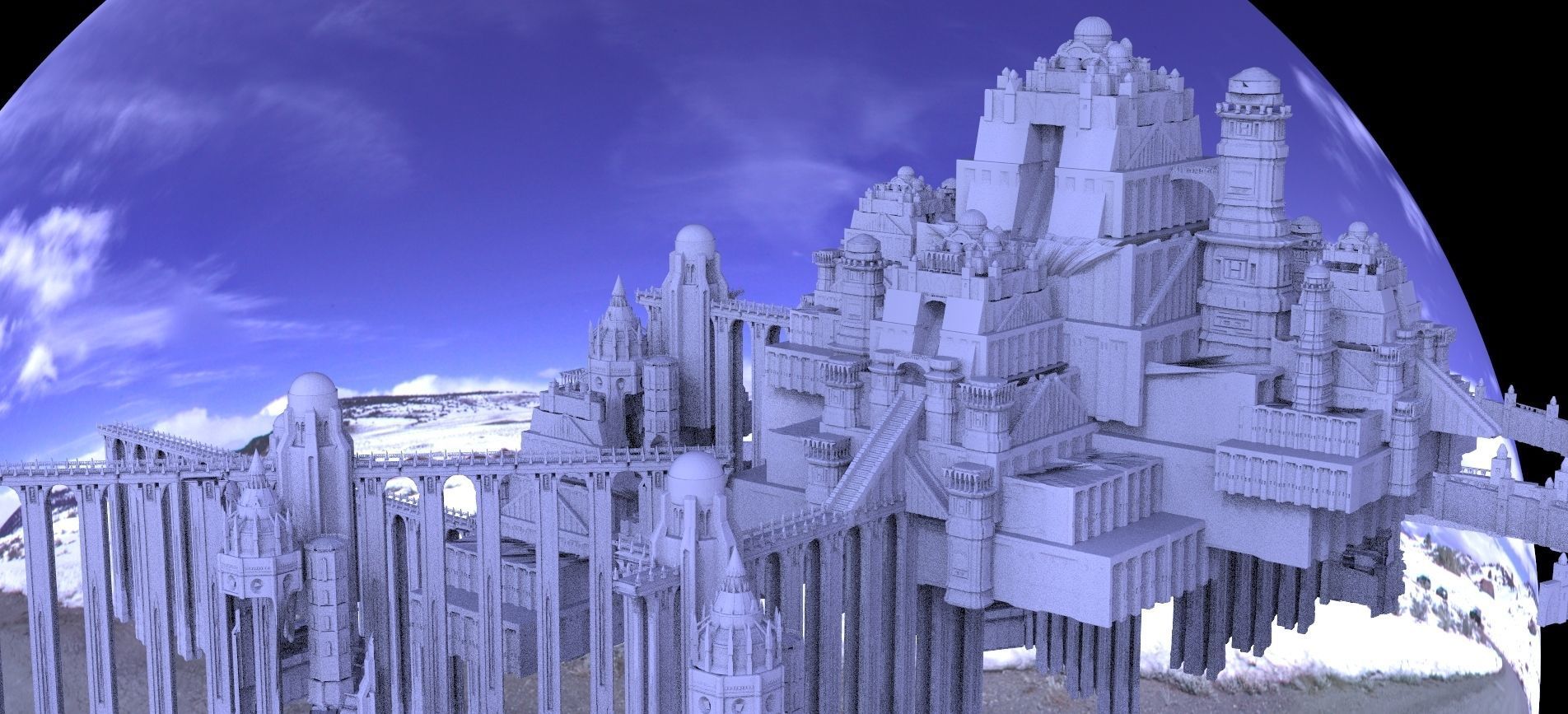 Ancient City Hyboria 3D model_1