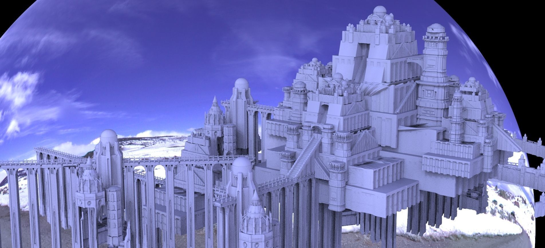 Ancient City Hyboria 3D model_2