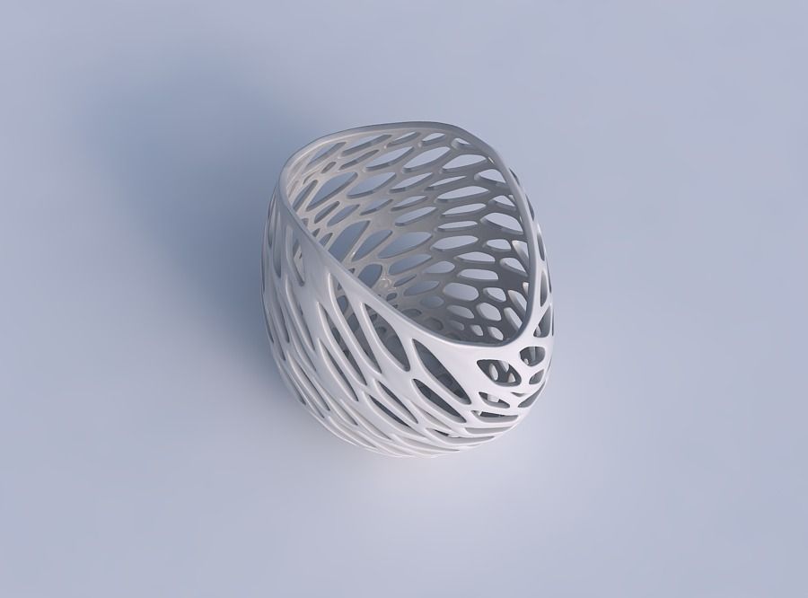 Bowl compressed 3 with twisted organic lattice 3D print model_1