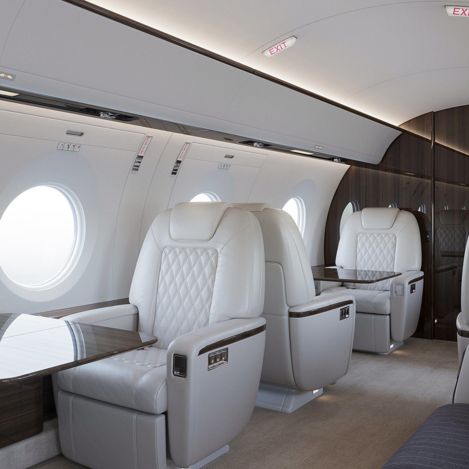 Business Jet Interior 3D model_4