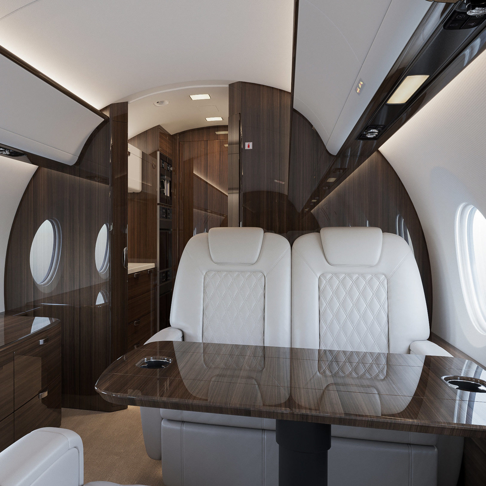 Business Jet Interior 3D model_3