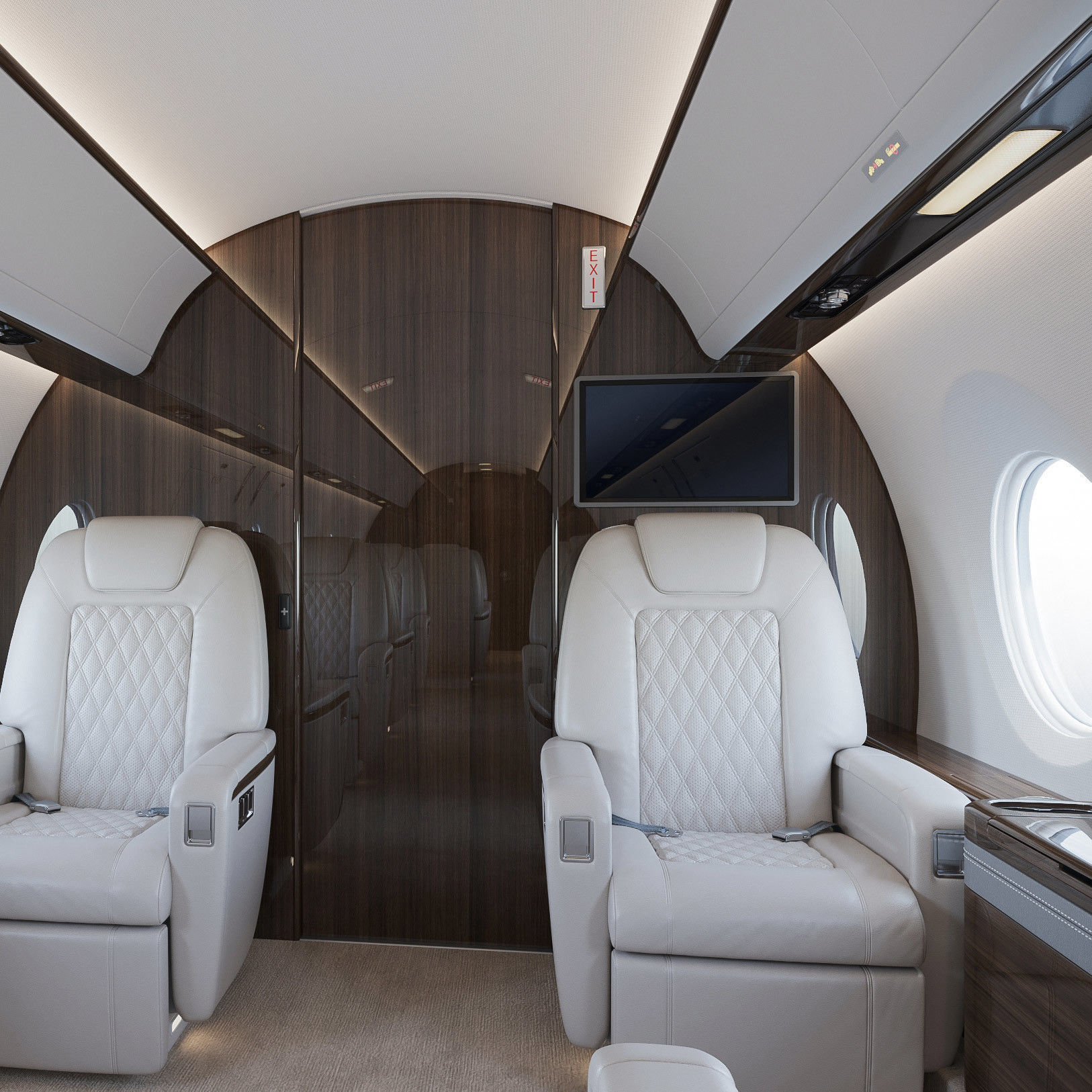 Business Jet Interior 3D model_1