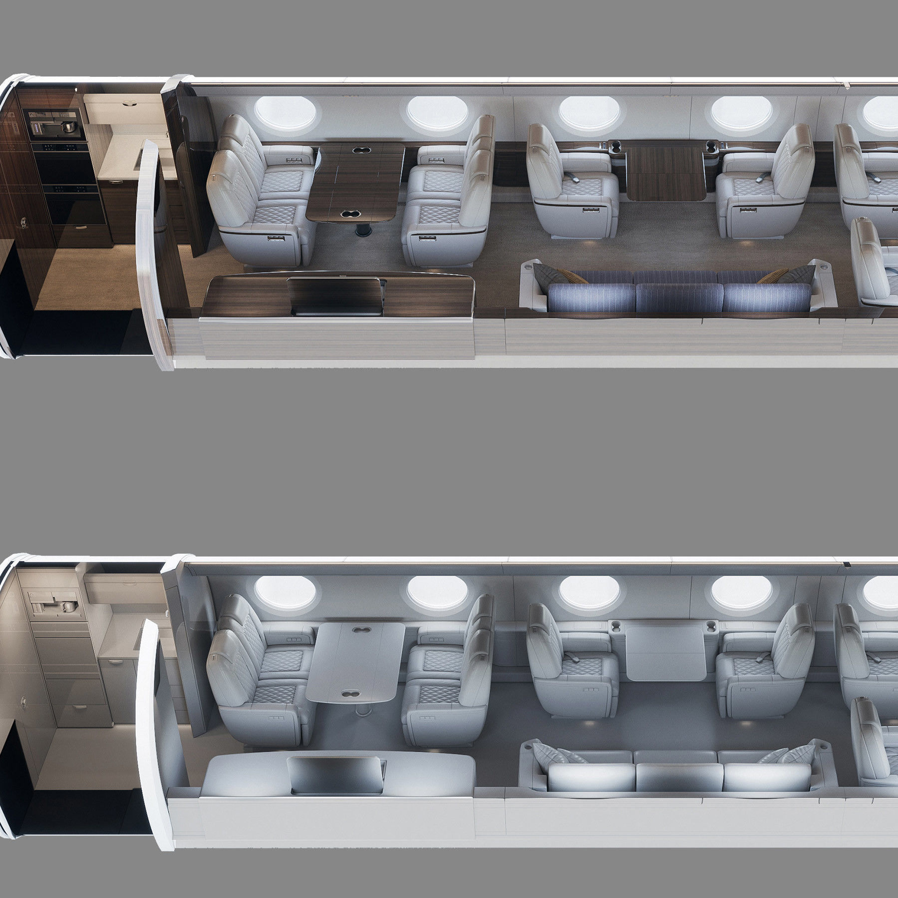 Business Jet Interior 3D model_7