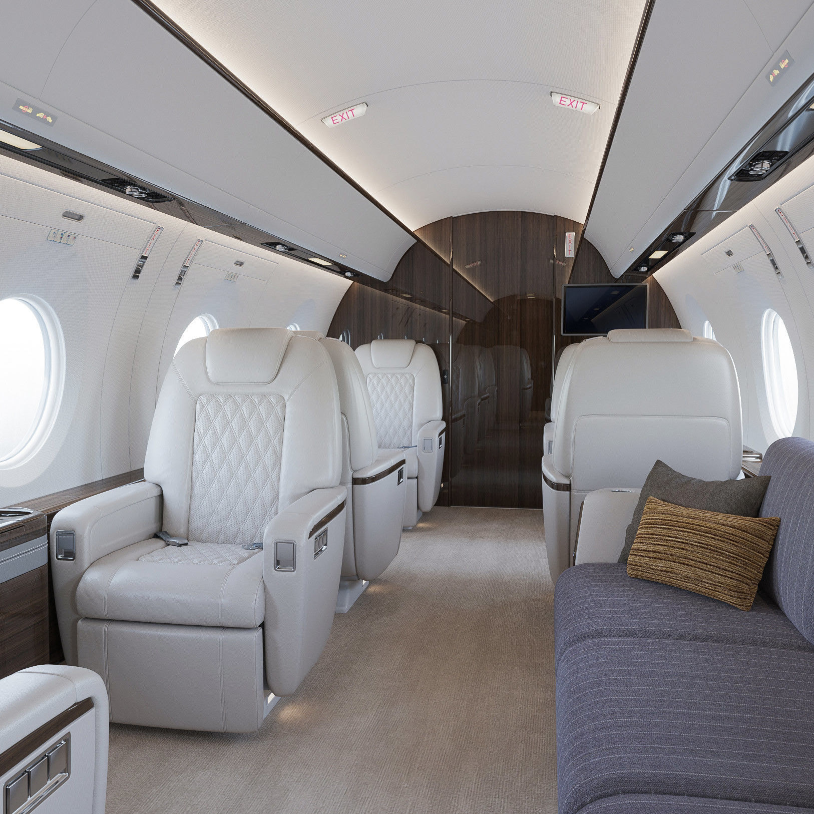 Business Jet Interior 3D model_2