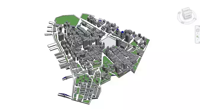 Revit town landsacpe free Free 3D model