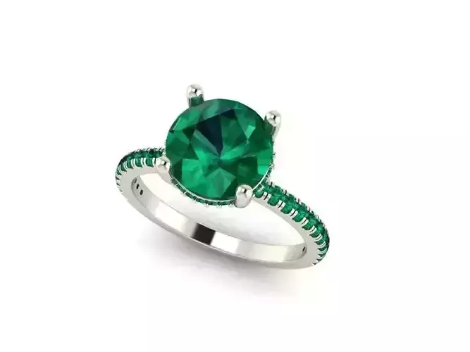 Round Stone Ring 271