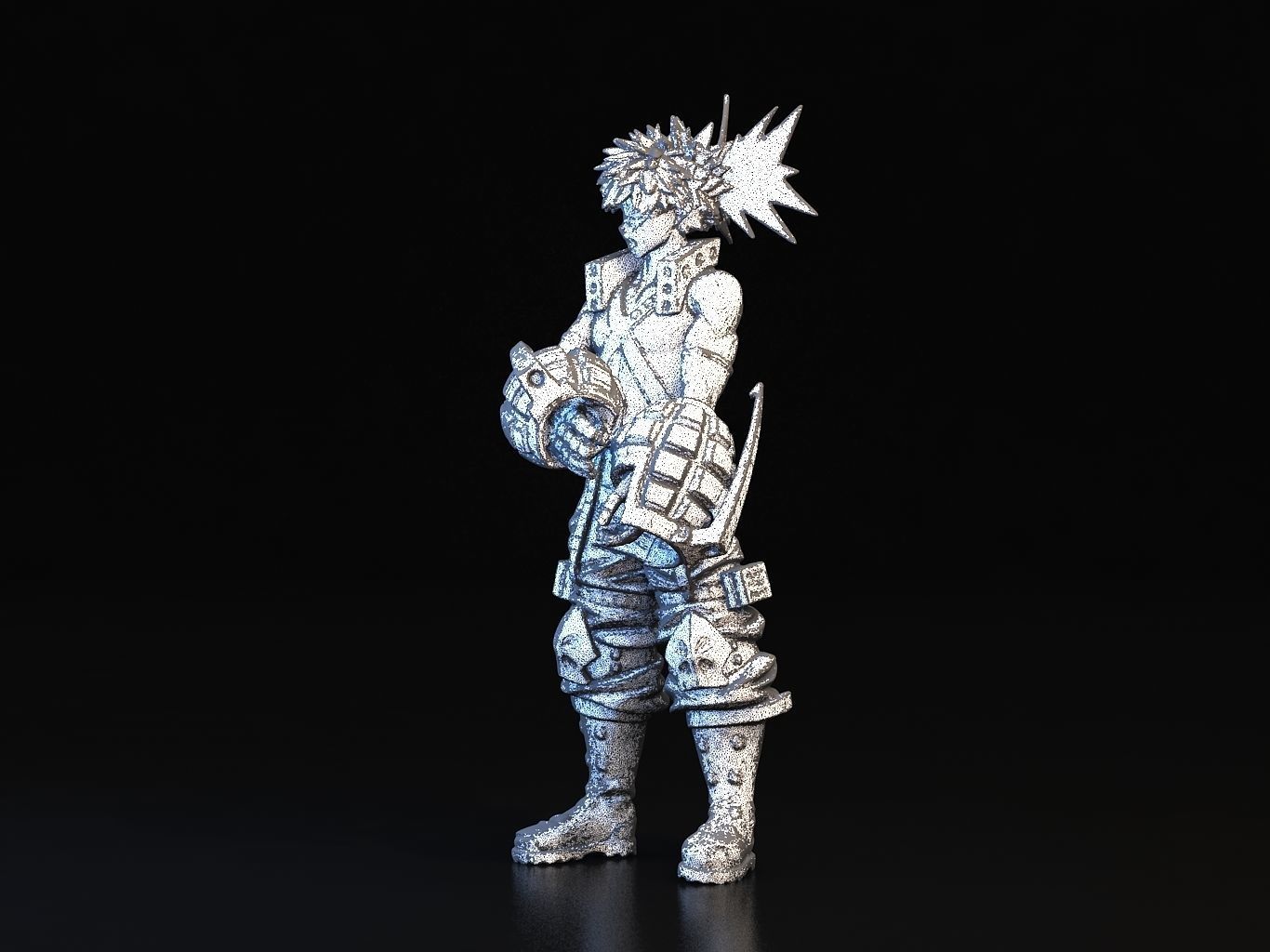 BAKUGO action figure of character from game 3D model_28