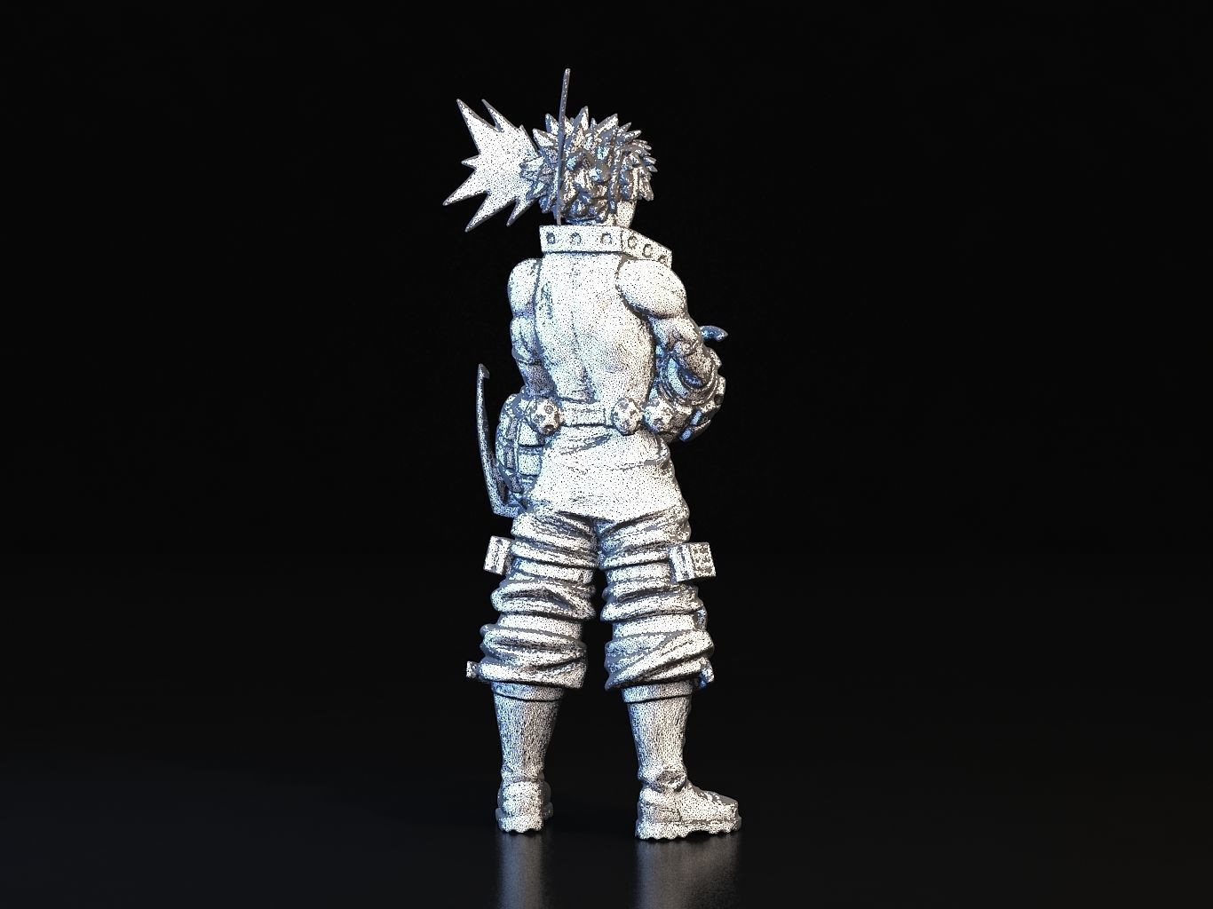 BAKUGO action figure of character from game 3D model_24