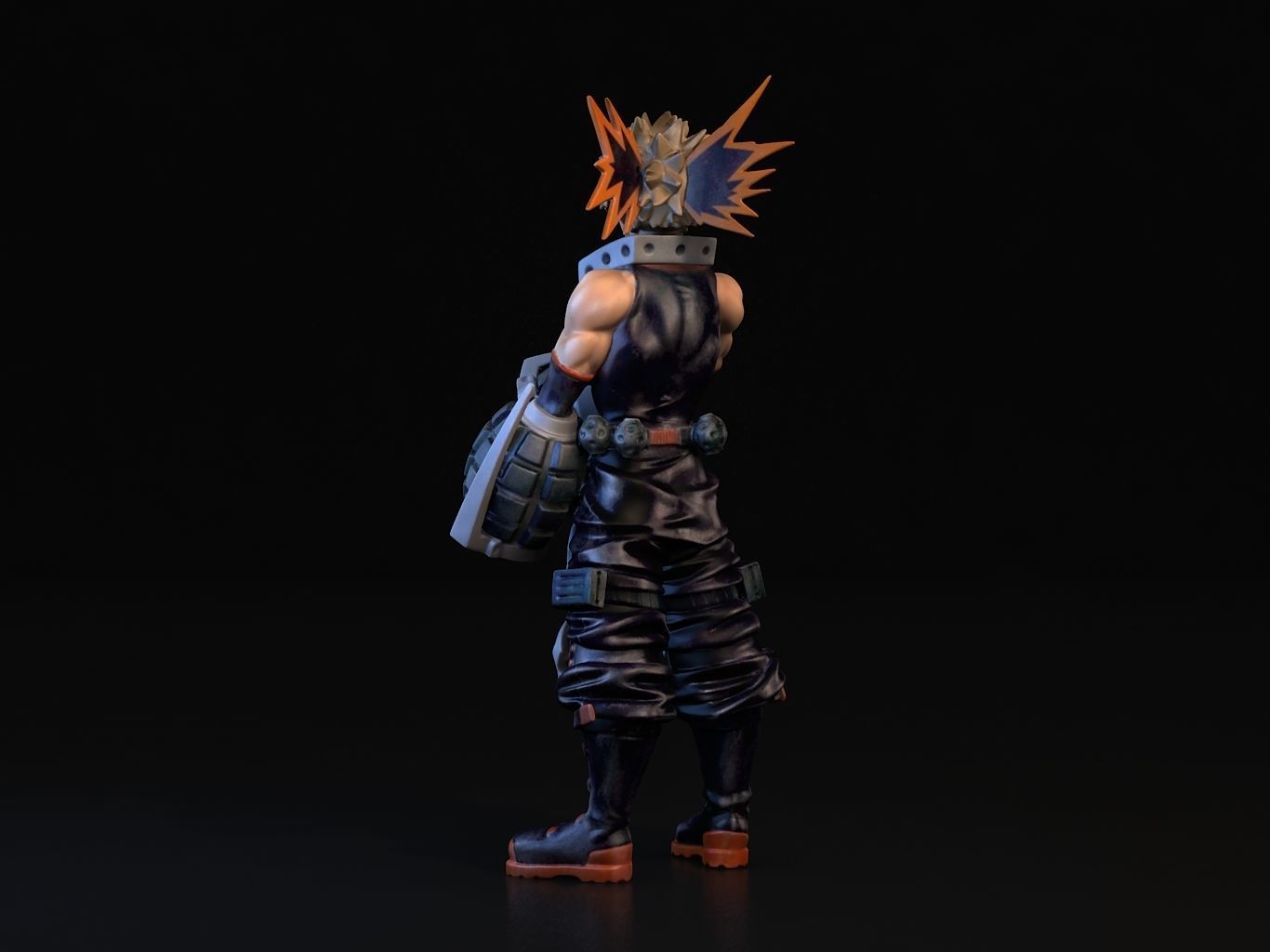 BAKUGO action figure of character from game 3D model_7