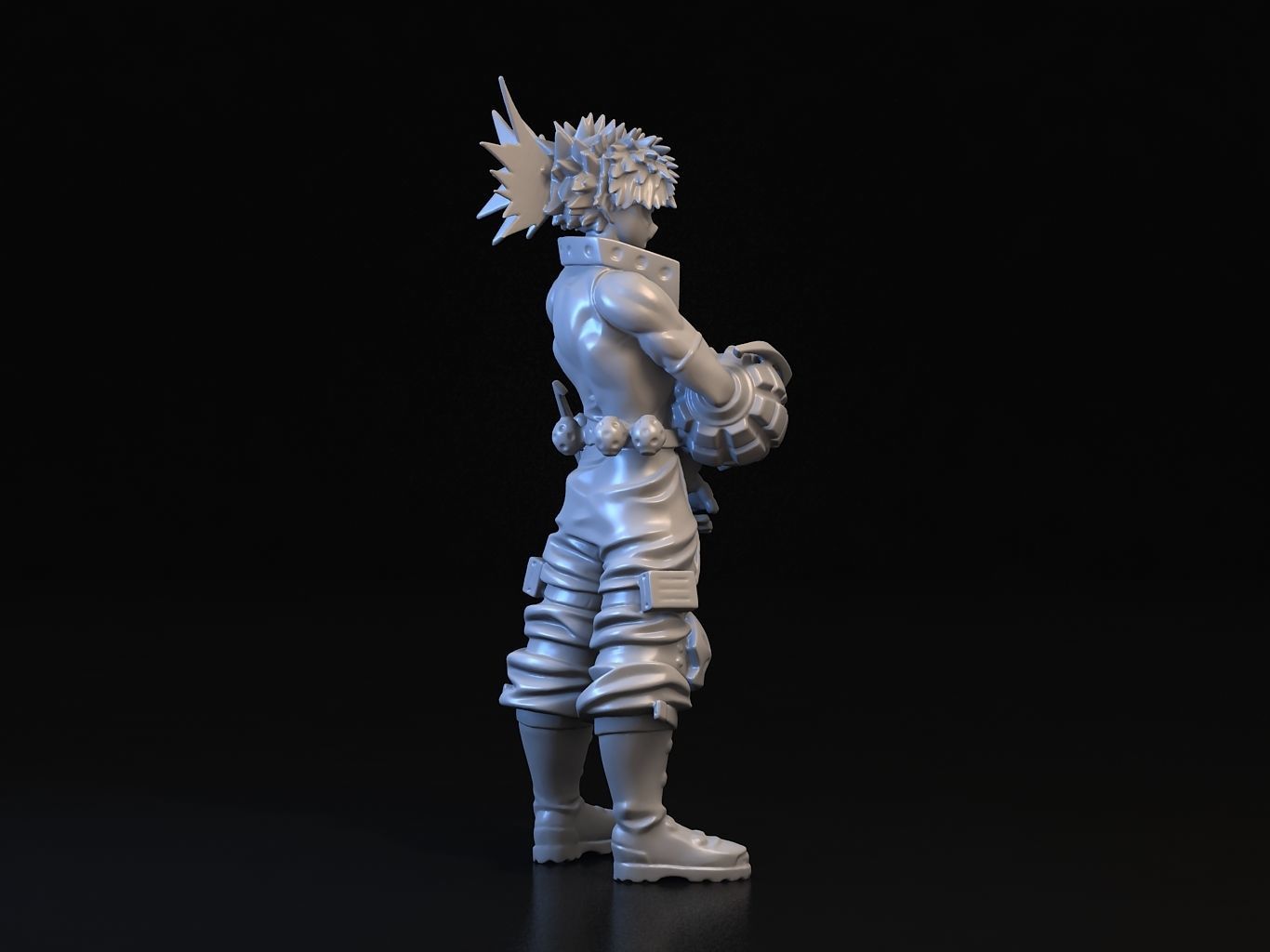 BAKUGO action figure of character from game 3D model_14