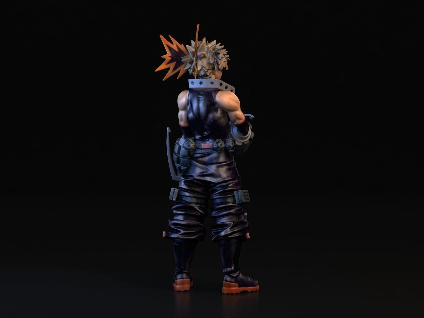 BAKUGO action figure of character from game 3D model_6
