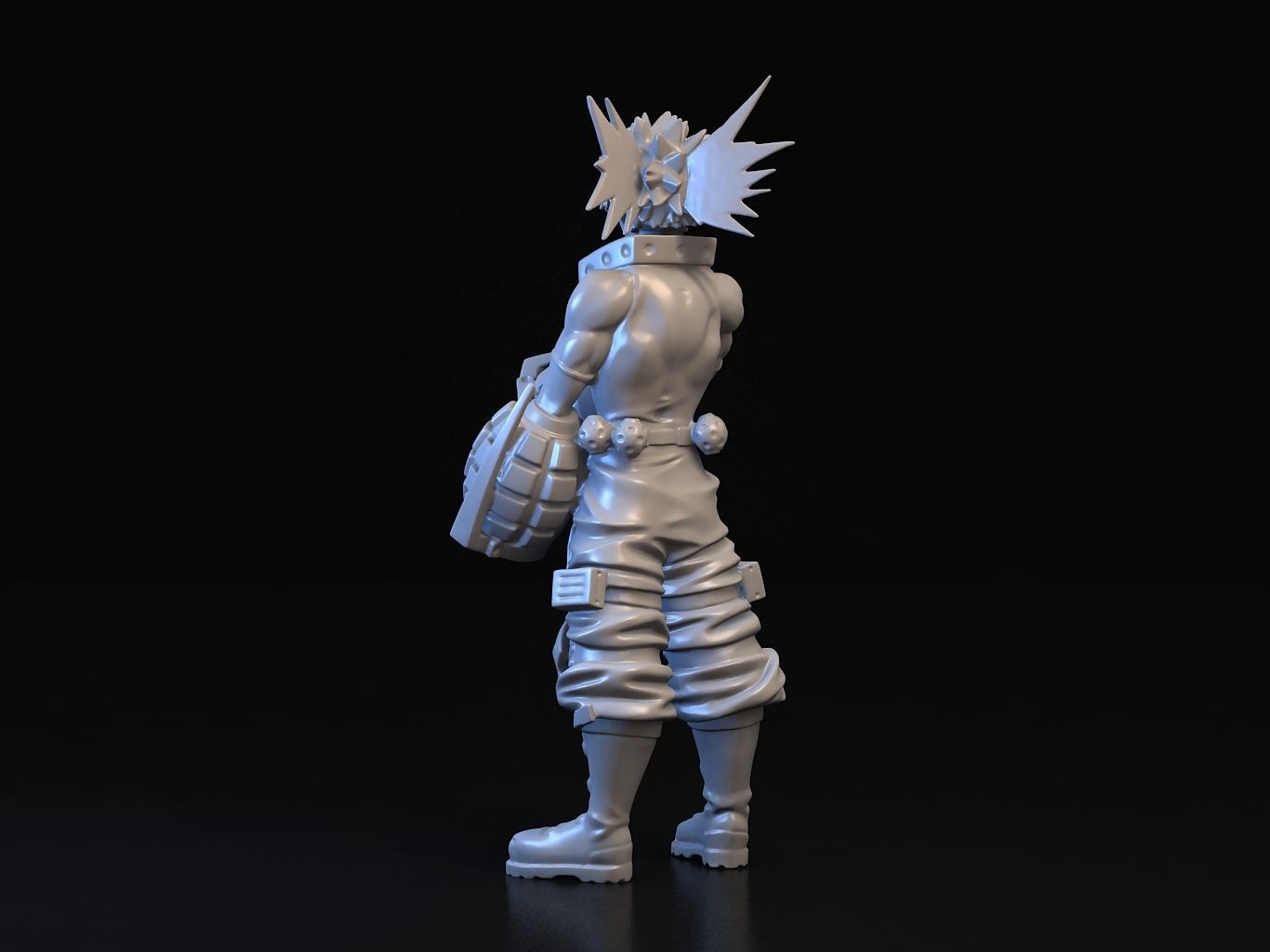 BAKUGO action figure of character from game 3D model_16
