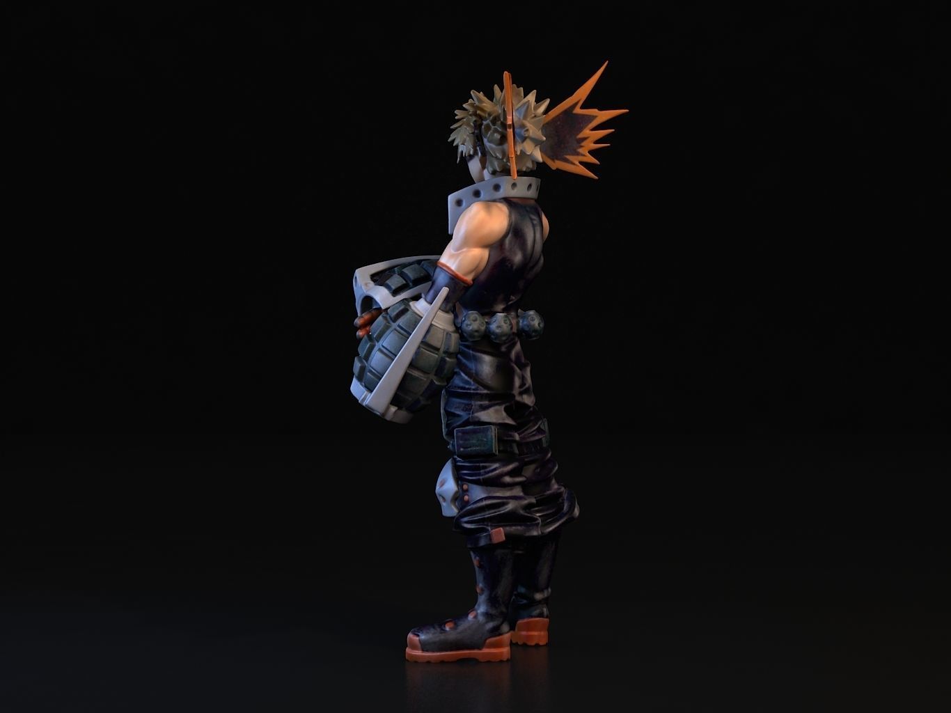 BAKUGO action figure of character from game 3D model_8