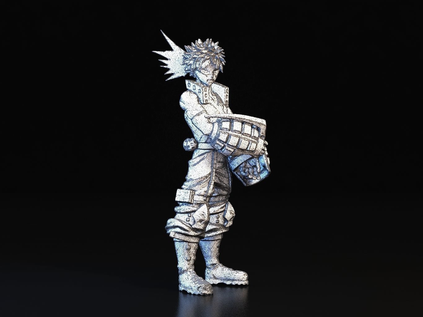 BAKUGO action figure of character from game 3D model_22