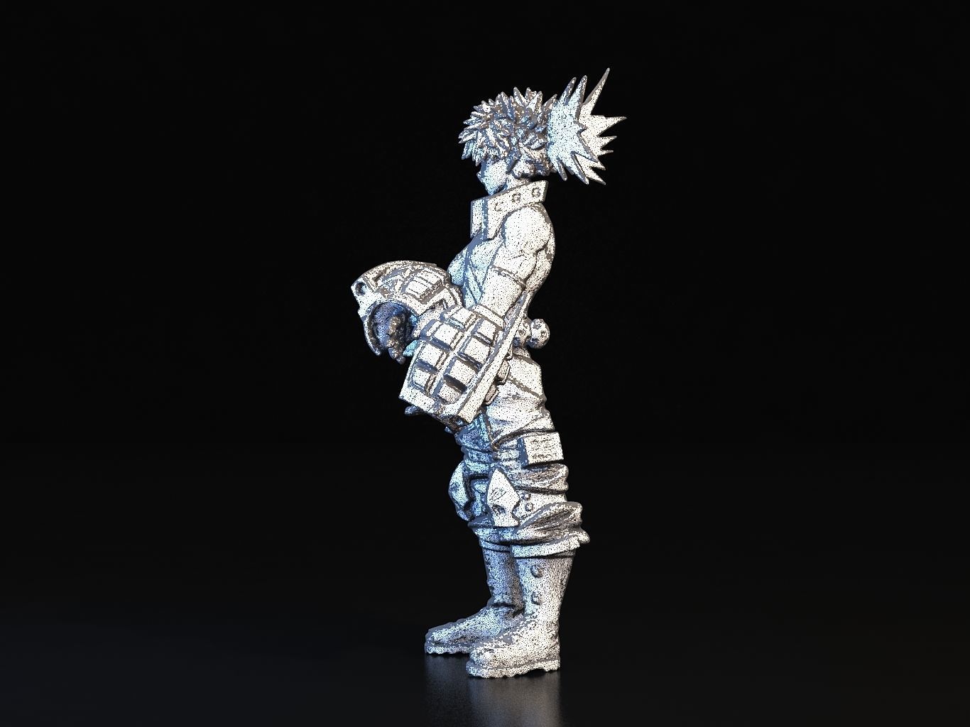 BAKUGO action figure of character from game 3D model_27