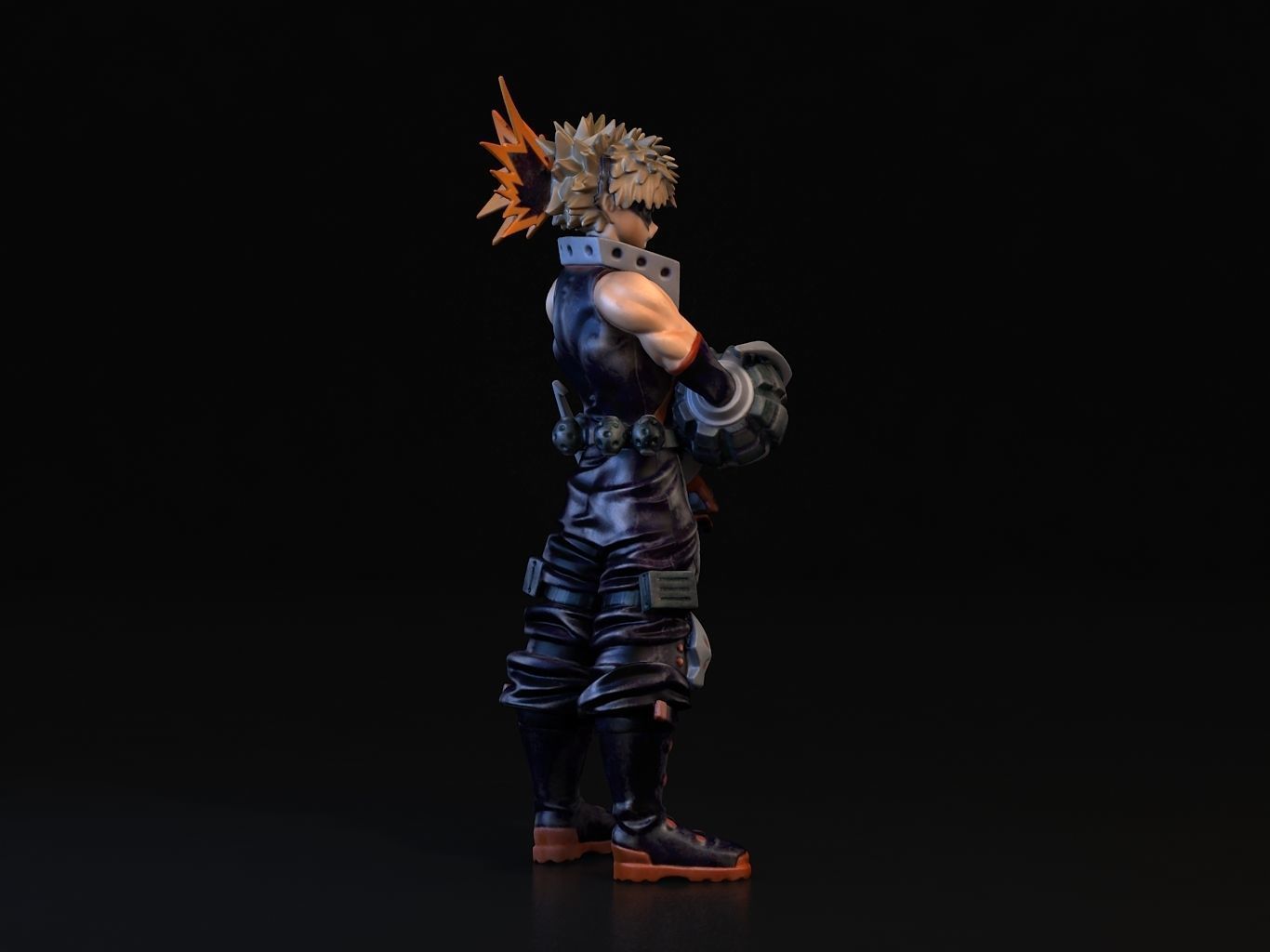 BAKUGO action figure of character from game 3D model_5