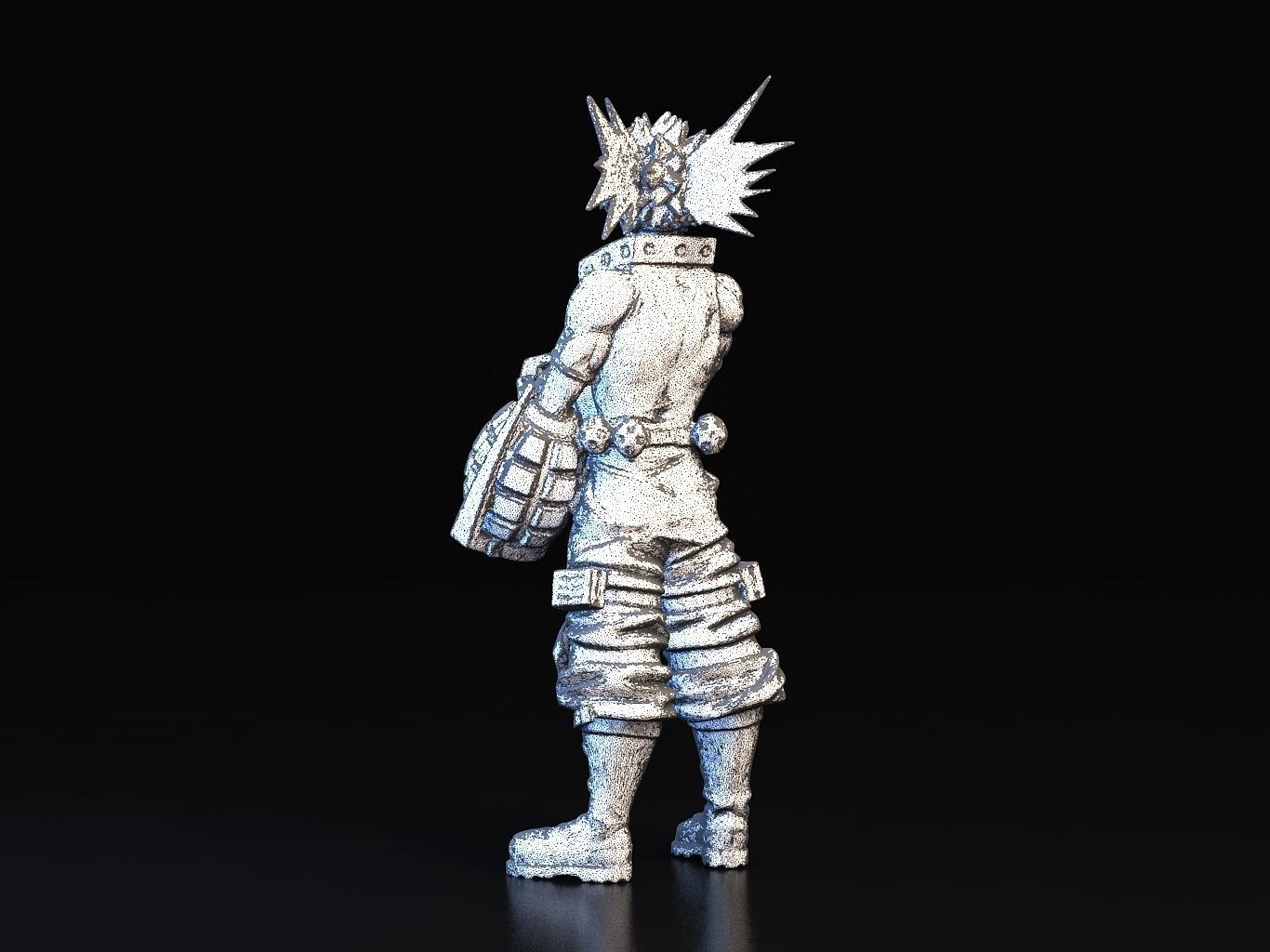 BAKUGO action figure of character from game 3D model_25