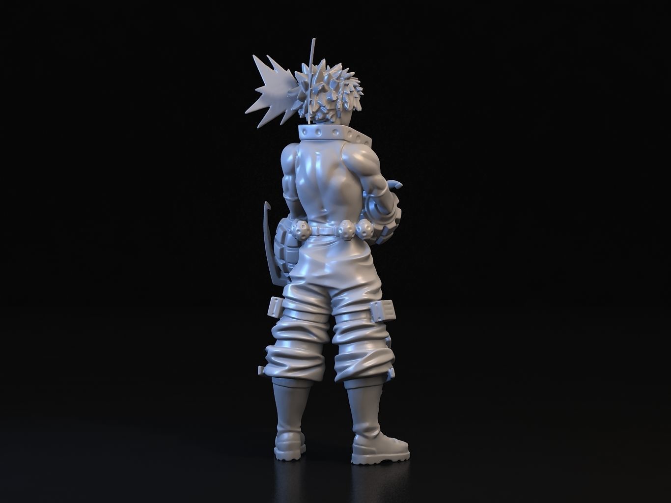 BAKUGO action figure of character from game 3D model_15