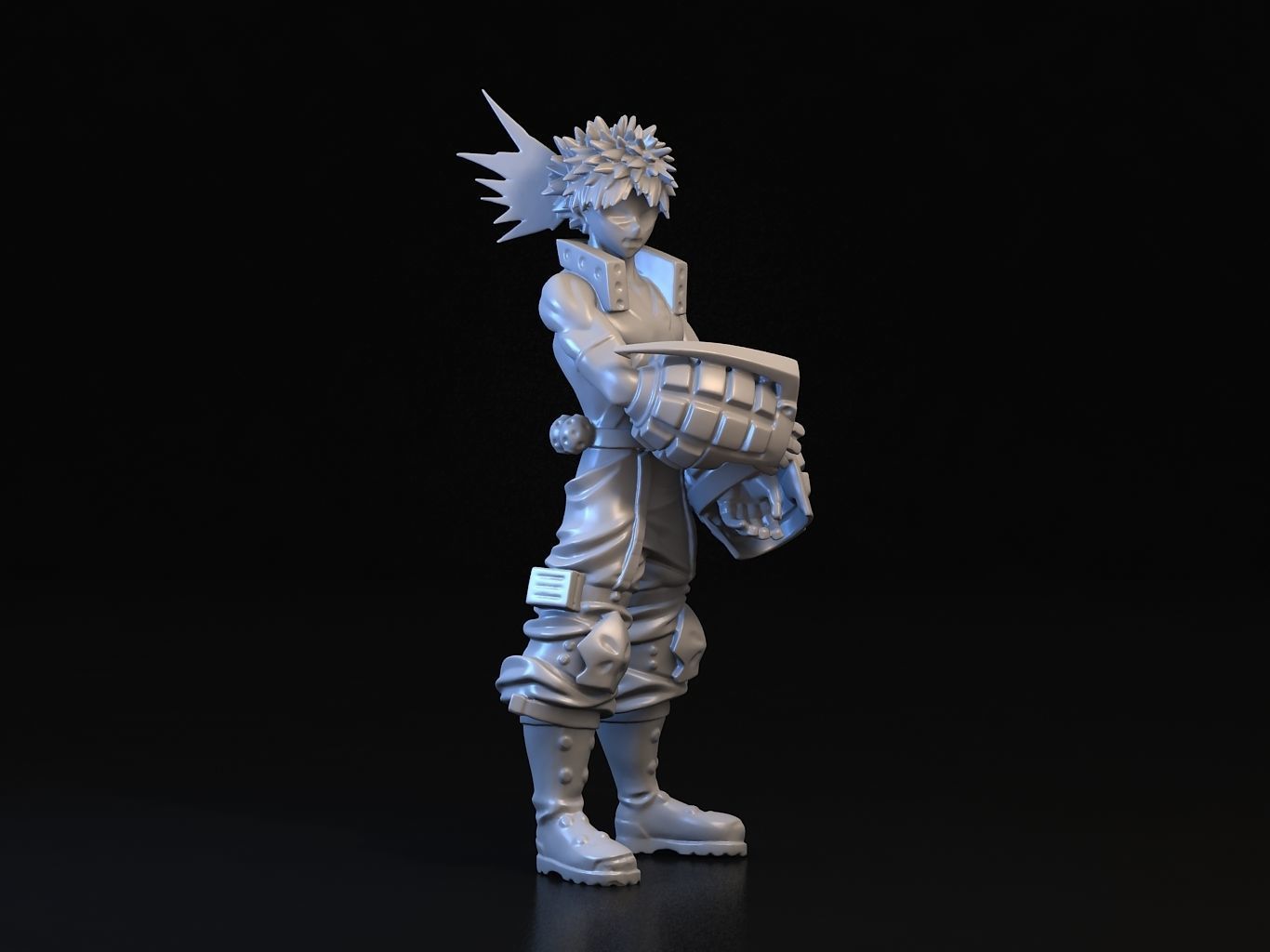 BAKUGO action figure of character from game 3D model_13