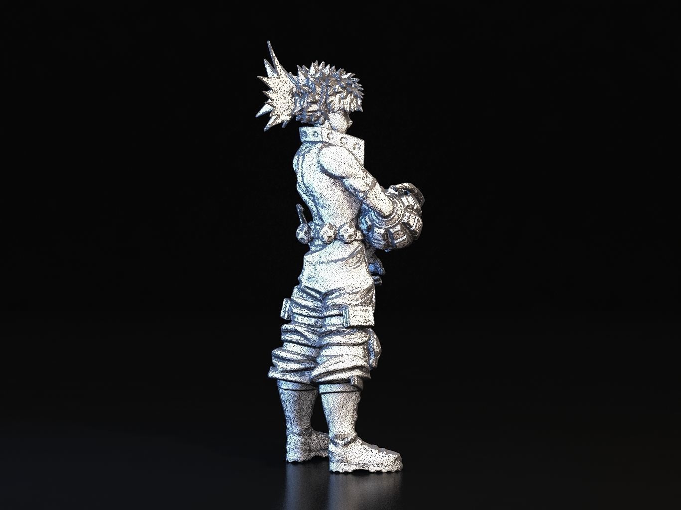 BAKUGO action figure of character from game 3D model_23