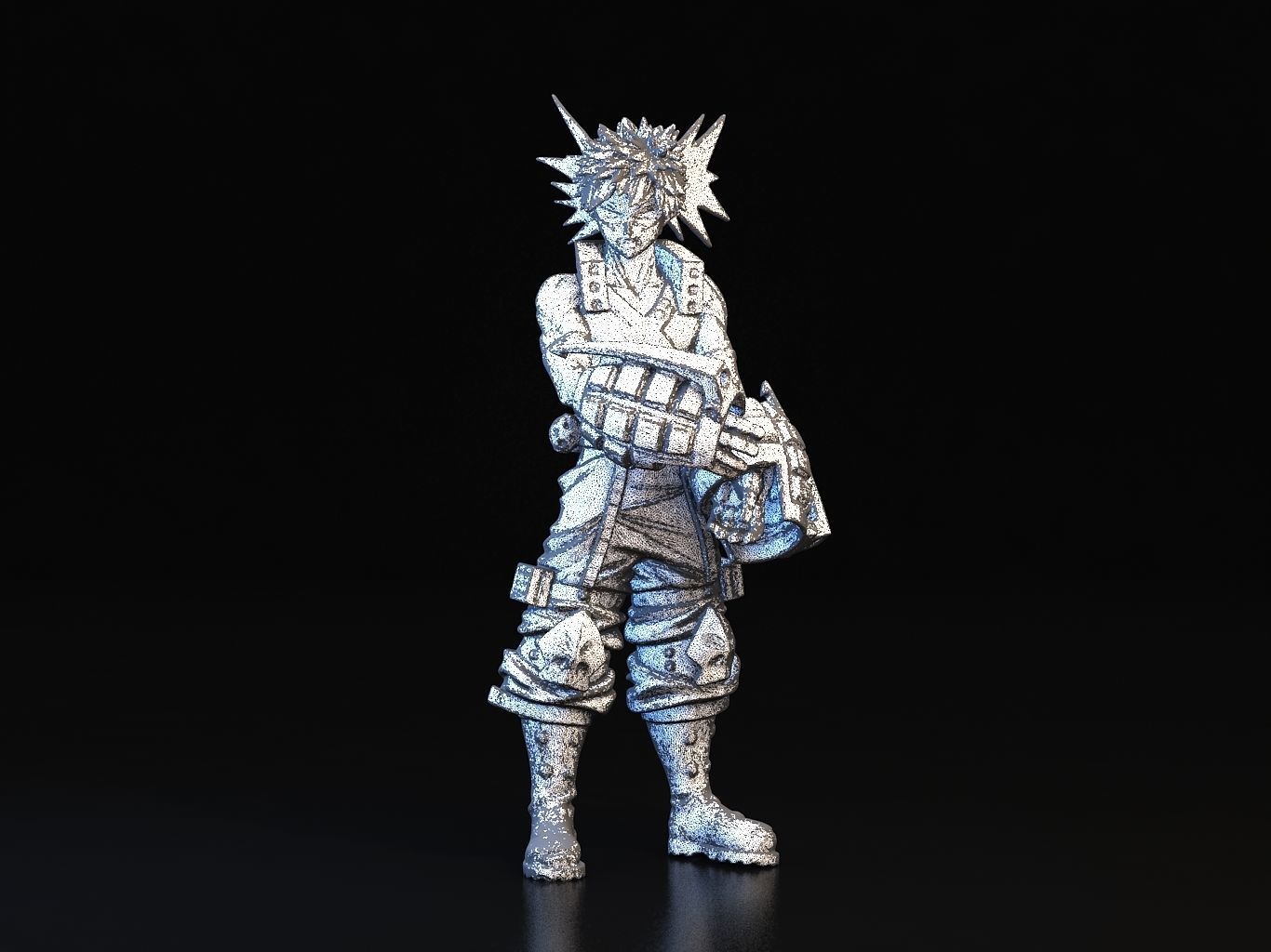 BAKUGO action figure of character from game 3D model_21