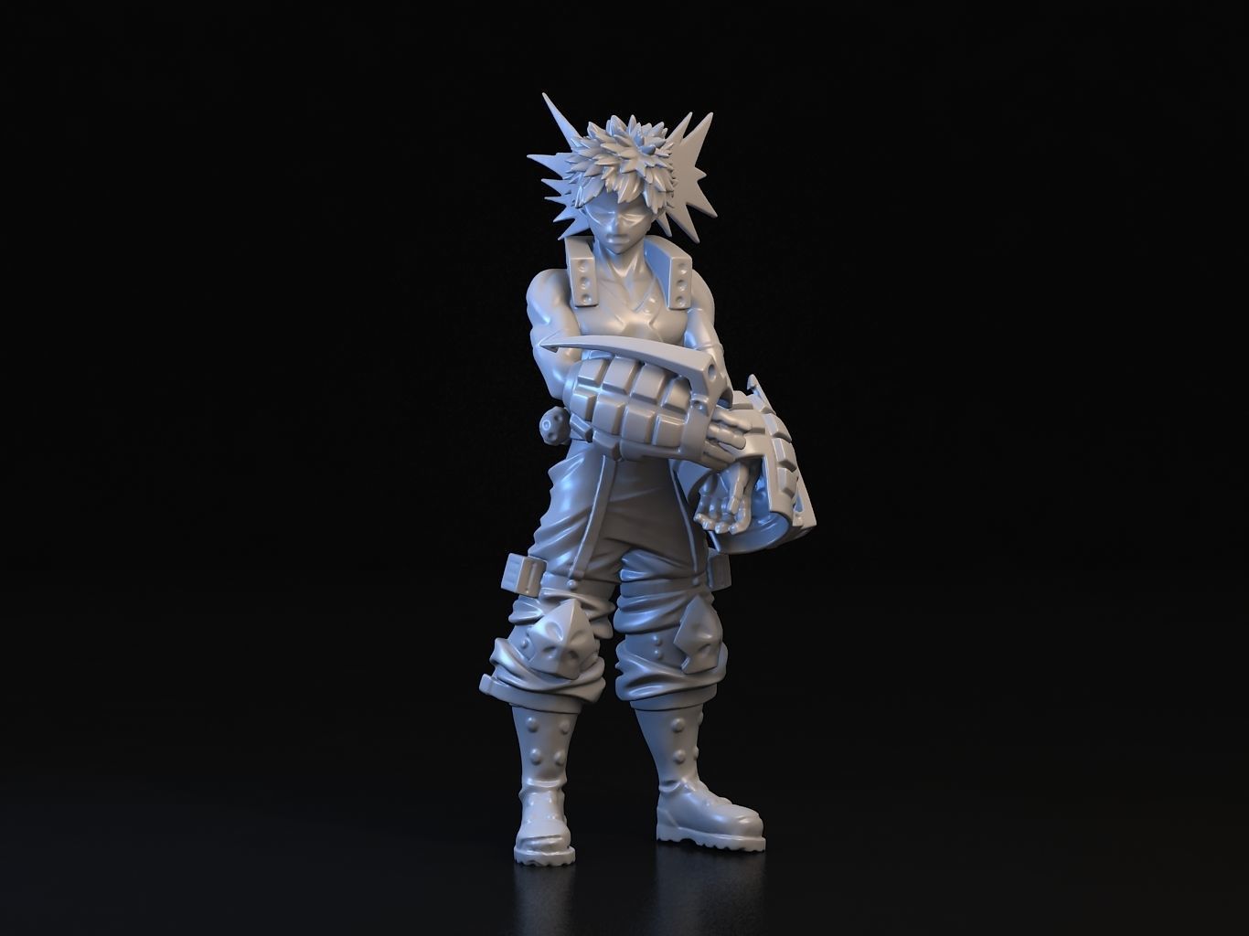 BAKUGO action figure of character from game 3D model_20