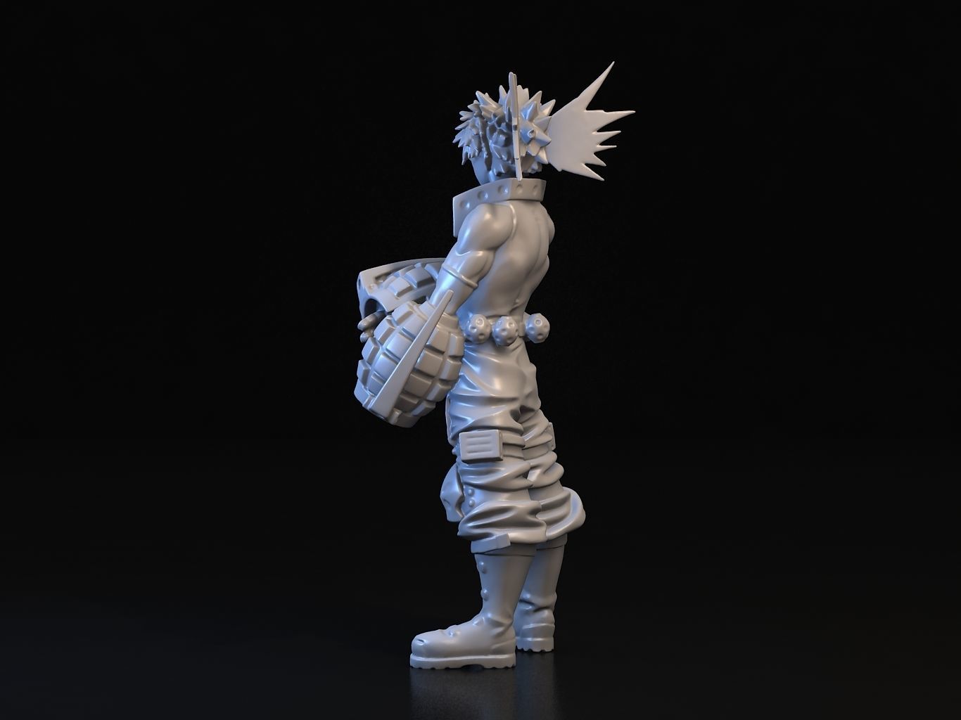 BAKUGO action figure of character from game 3D model_17