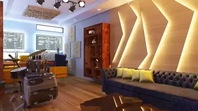 RECORDING STUDIO 3D MODEL 3D model